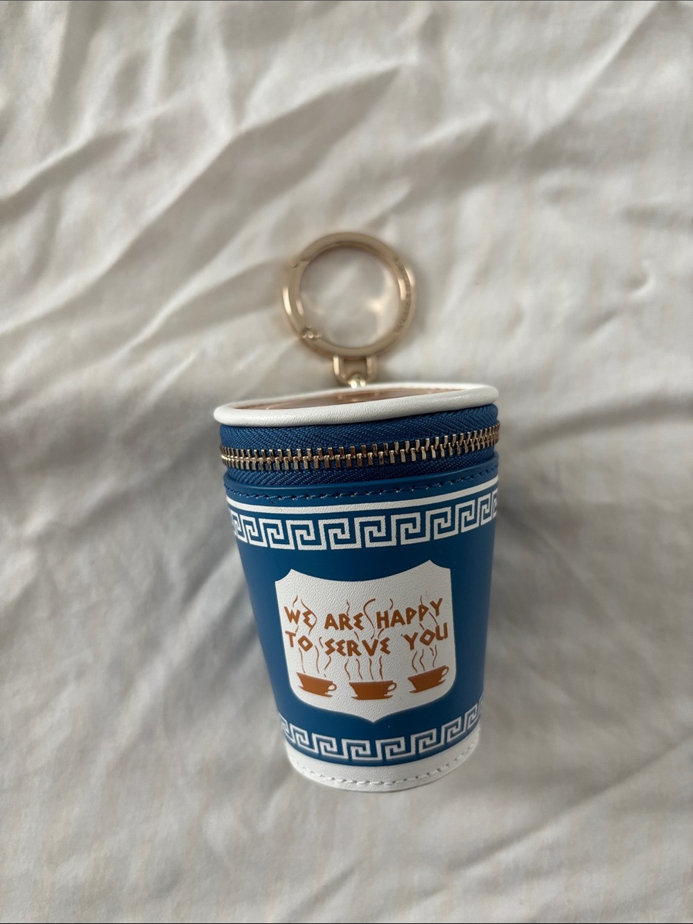 NWOT Kate Spade Coffee Cup Coin Purse Bag Charm - Picture 2 of 6